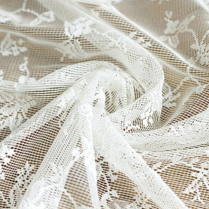 Custom Branches Jacquard Floral Lace Sheer Curtains / Drapes | MIFU Decor