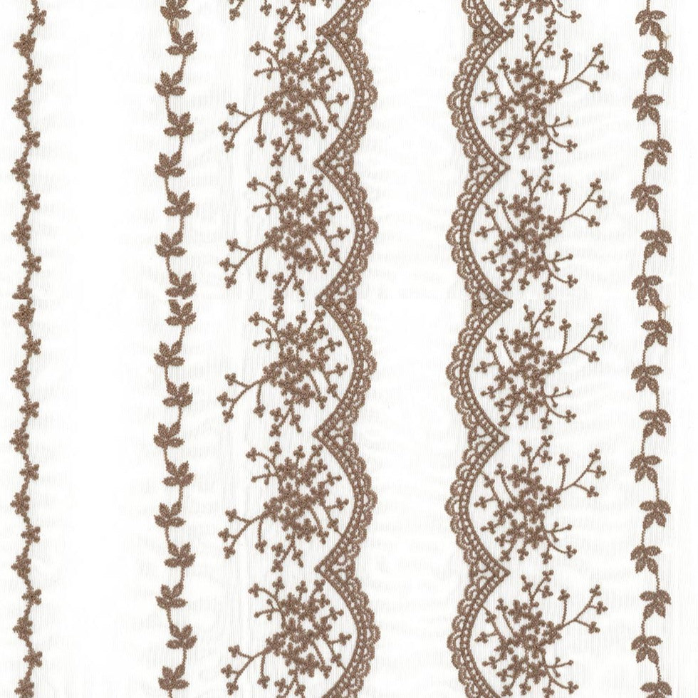 Custom Elisabeth Cotton Embroidered Floral Lace Sheer Curtains / Drapes | MIFU Decor