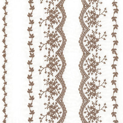 Custom Elisabeth Cotton Embroidered Floral Lace Sheer Curtains / Drapes | MIFU Decor