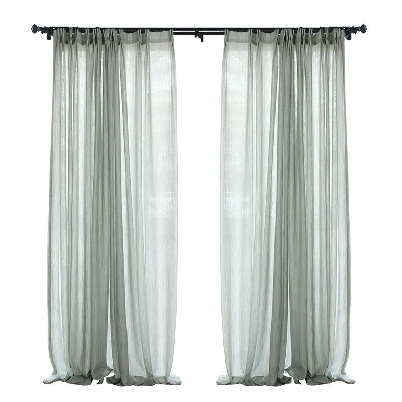 Custom Walden Double Gauze Yarn-dyed Sheer Curtains / Drapes | MIFU Decor