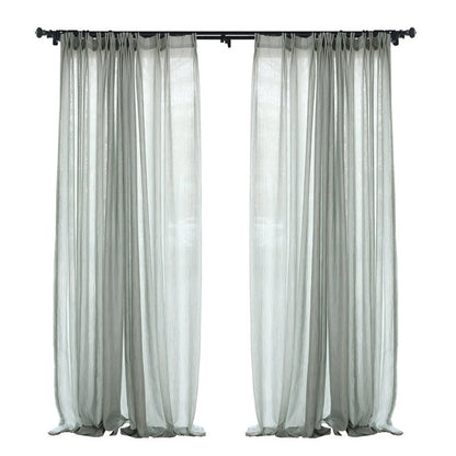 Custom Walden Double Gauze Yarn-dyed Sheer Curtains / Drapes | MIFU Decor