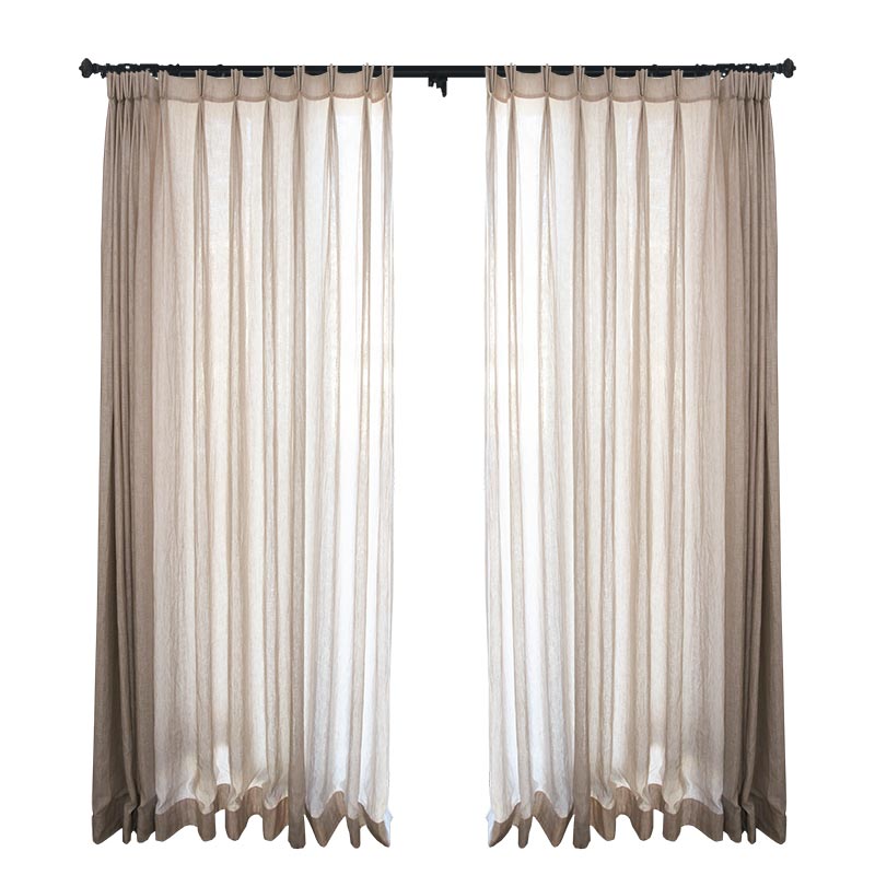 Custom Walden Double Gauze Yarn-dyed Sheer Curtains / Drapes | MIFU Decor