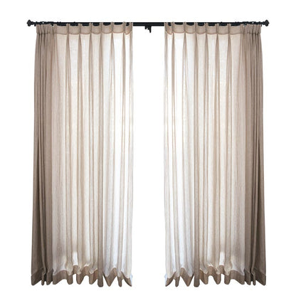 Custom Walden Double Gauze Yarn-dyed Sheer Curtains / Drapes | MIFU Decor