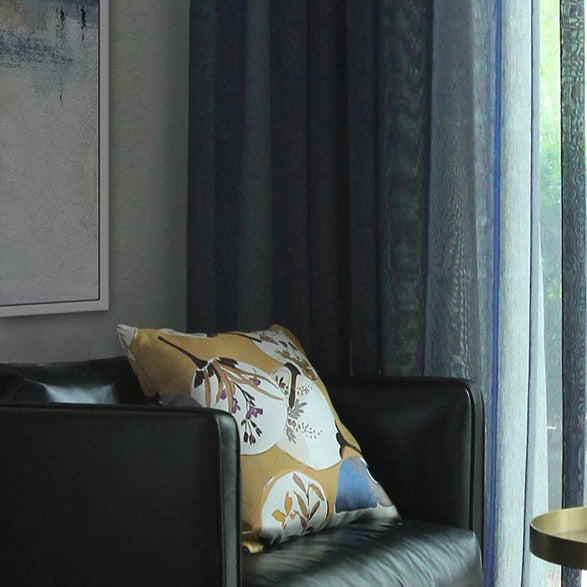 Custom Lake Ramie Silky Yarn-dyed Sheer Curtains / Drapes | MIFU Decor