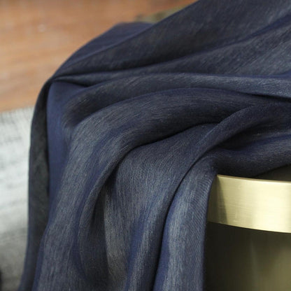 Custom Lake Ramie Silky Yarn-dyed Sheer Curtains / Drapes | MIFU Decor