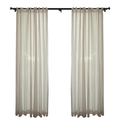 Custom Waltz Linen Flax Yarn-dyed Sheer Curtains / Drapes | MIFU Decor