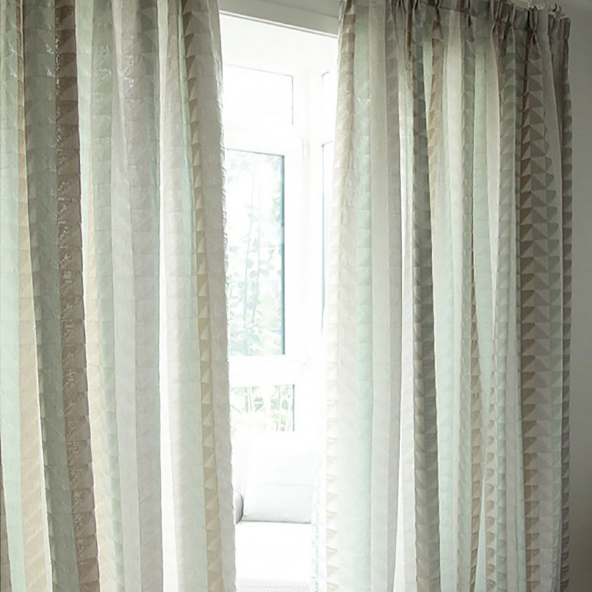 Custom Innocence Double-Sided Jacquard Curtains / Drapes | MIFU Decor