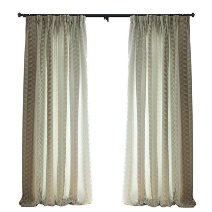 Custom Innocence Double-Sided Jacquard Curtains / Drapes | MIFU Decor