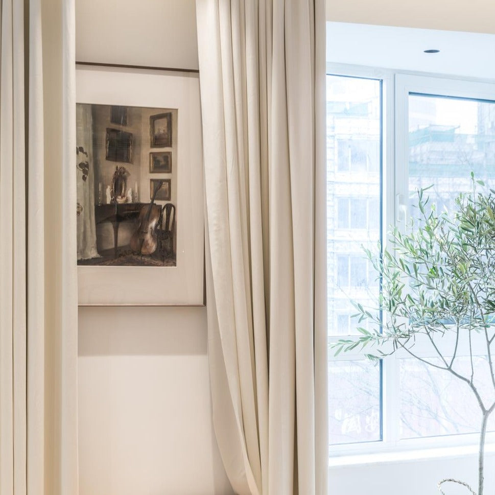 Custom Grace Lustrous Solid Yarn-dyed Curtains / Drapes | MIFU Decor