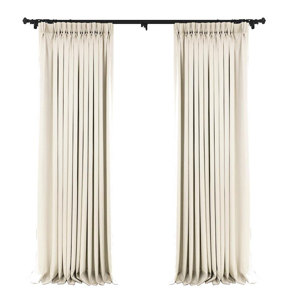 Custom Grace Lustrous Solid Yarn-dyed Curtains / Drapes | MIFU Decor