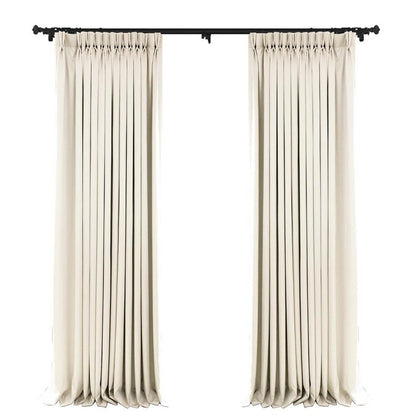 Custom Grace Lustrous Solid Yarn-dyed Curtains / Drapes | MIFU Decor
