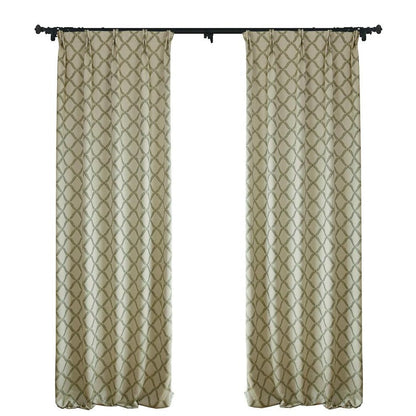 Custom Peace Double-Sided Jacquard Room Darkening Curtains / Drapes | MIFU Decor