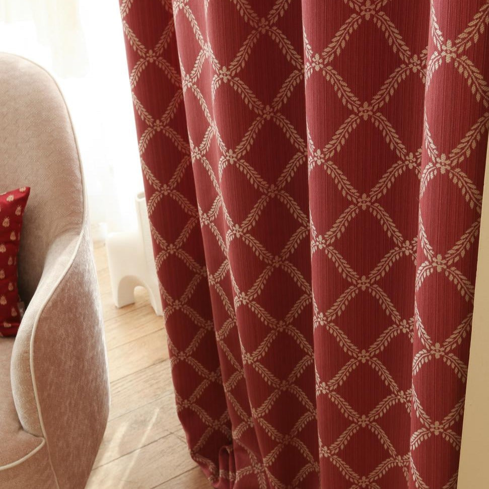 Custom Peace Double-Sided Jacquard Room Darkening Curtains / Drapes | MIFU Decor