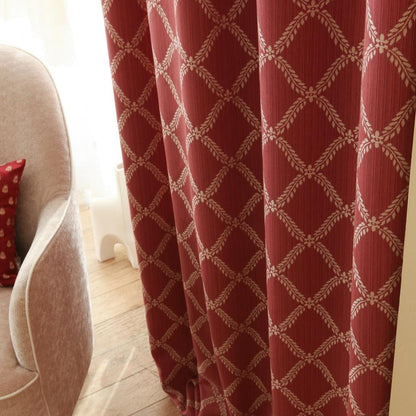 Custom Peace Double-Sided Jacquard Room Darkening Curtains / Drapes | MIFU Decor