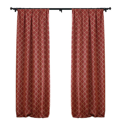 Custom Peace Double-Sided Jacquard Room Darkening Curtains / Drapes | MIFU Decor