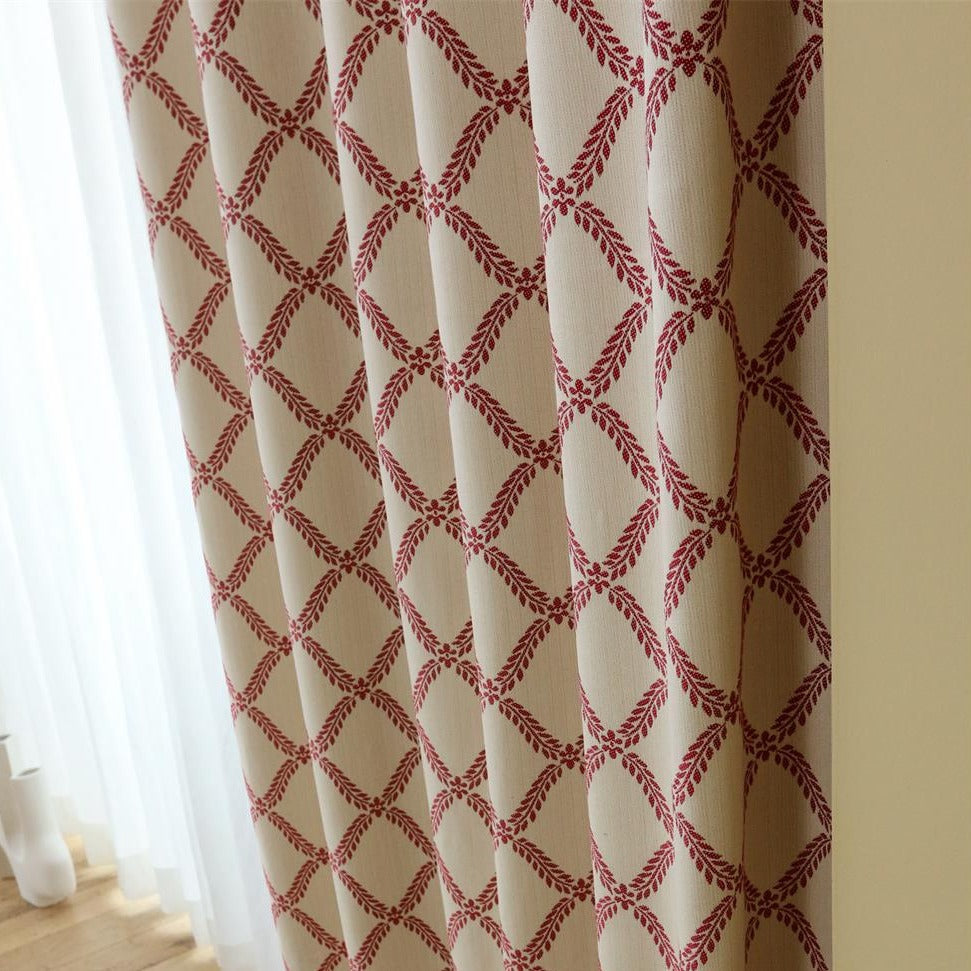 Custom Peace Double-Sided Jacquard Room Darkening Curtains / Drapes | MIFU Decor