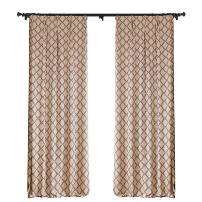 Custom Peace Double-Sided Jacquard Room Darkening Curtains / Drapes | MIFU Decor