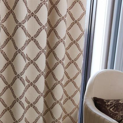 Custom Peace Double-Sided Jacquard Room Darkening Curtains / Drapes | MIFU Decor