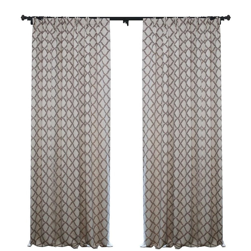 Custom Peace Double-Sided Jacquard Room Darkening Curtains / Drapes | MIFU Decor