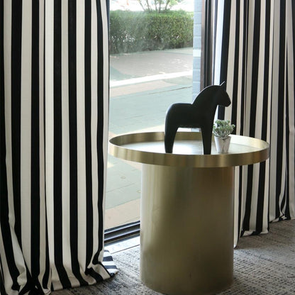 Custom Zebra Black & White Striped Curtains / Drapes | MIFU Decor