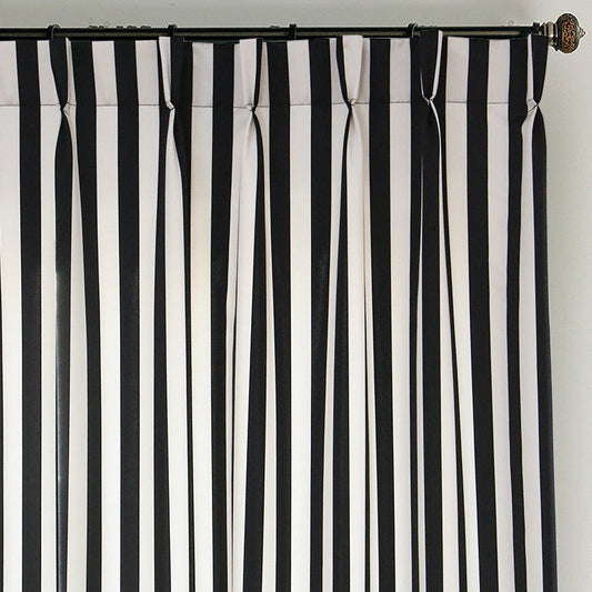 Custom Zebra Black & White Striped Curtains / Drapes | MIFU Decor