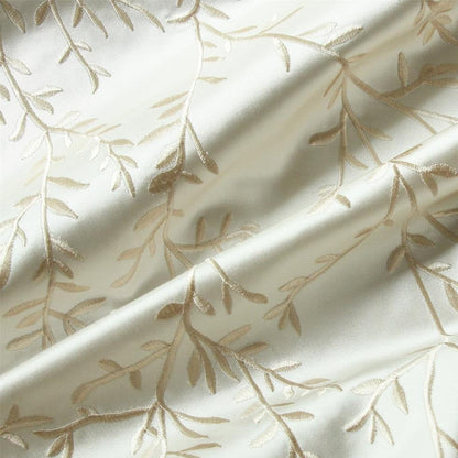 Custom Rosalind Luxurious Silky Chinoiserie Embroidered Curtains / Drapes | MIFU Decor