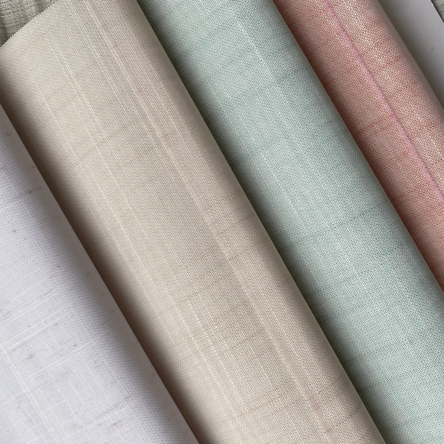 Custom Designer Textured Light Filtering Sheer Shades / Blinds | MIFU Decor