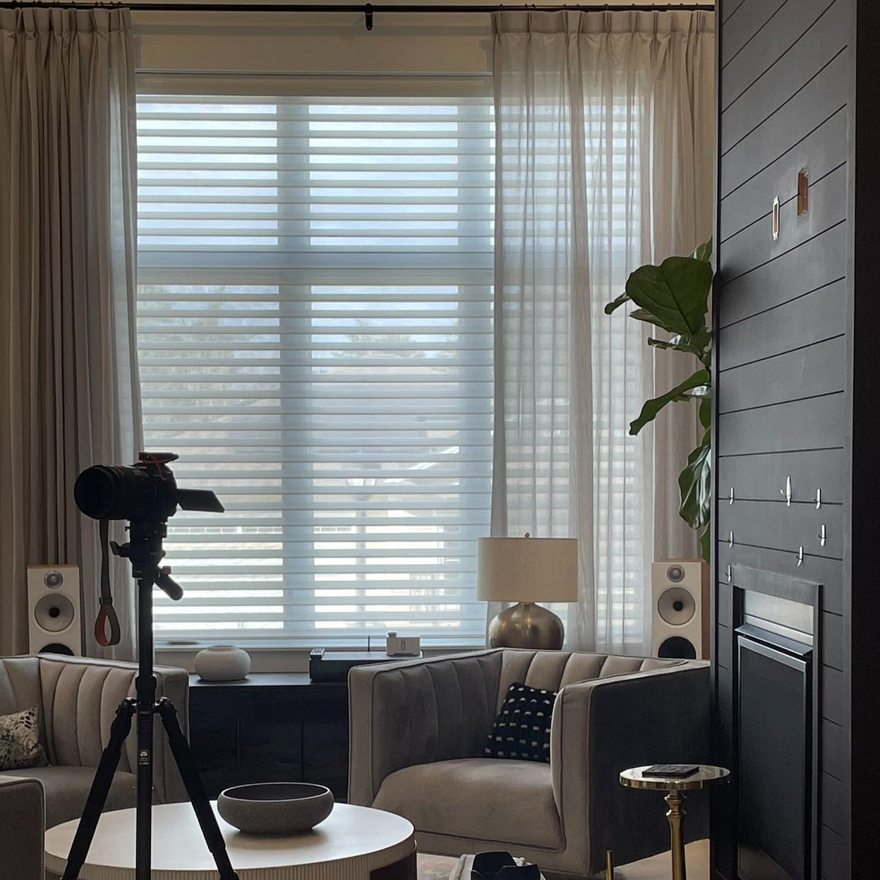 Custom Classic Light Filtering Sheer Shades / Blinds | MIFU Decor