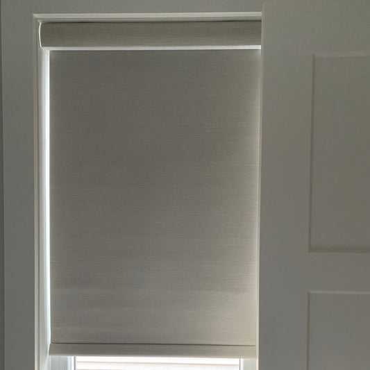 100% Blackout Roller Shades / Blinds – Jacquard Textured Fabric | MIFU Decor